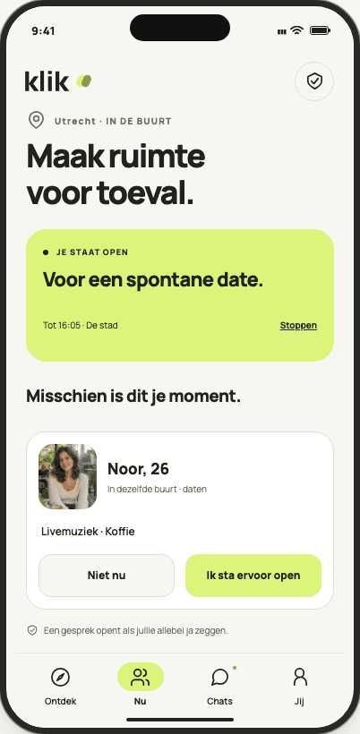 Het juiste moment is van jullie.